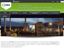 Tablet Screenshot of koksovny.cz